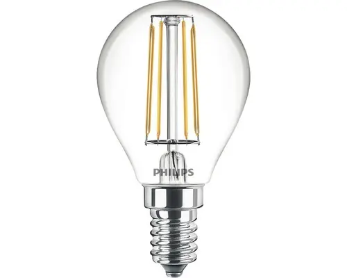 LED Tropfenlampe P45 klar E14/4,3W(40W) 470 lm 2700 K warmweiß