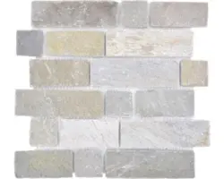 Natursteinmosaik XMS548N 32,7x30,7 cm beige matt