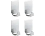Hornbach Hoem Mini-Klebehaken 4er Pack edelstahl matt