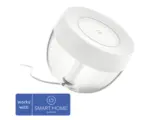 Hornbach Hue LED Tischlampe RGBW 8,1W 570 lm HxBxT 194x188x204 mm Iris weiß White + Color Ambiance - Kompatibel mit SMART HOME by hornbach
