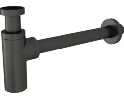 Tassensiphon Sanotechnik 1 1/4" schwarz matt