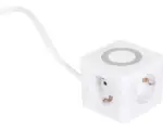 Hornbach Powercube Steckdosenwürfel 3-fach + 2x USB-A 1x USB-C weiß 1,5 m geeignet zum induktiven Laden von Smartphones