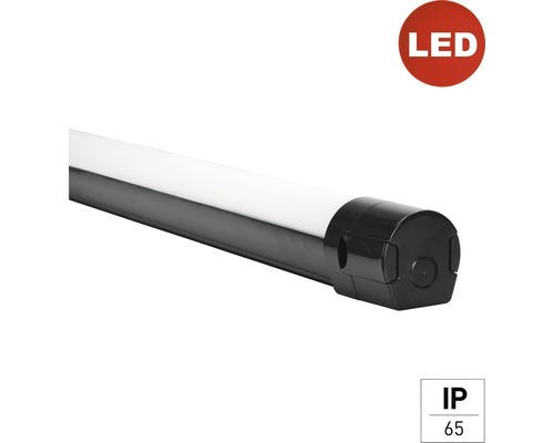 LED Feuchtraum-Wannenleuchte LED pro 620x60x60 mm 18 W 2000 lm 4000 K IP 65 schwarz