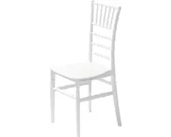 Hochzeitsstuhl VEBA Tiffany Kunststoff weiß