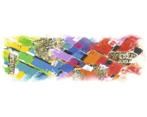 Leinwandbild Colorful pattern 27x77 cm