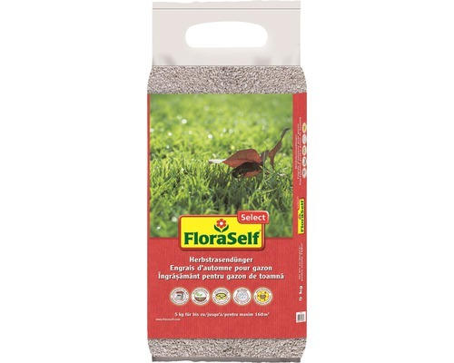 Herbst-Rasendünger FloraSelf Select 5 kg / 160 m²