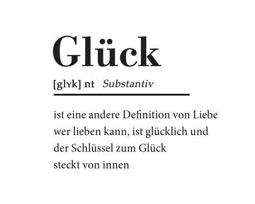 Leinwandbild Glück II 27x27 cm