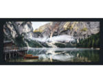 Hornbach Gerahmtes Bild Mountain Lake View 60x130 cm