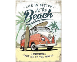 Magnet VW Bulli - Beach 6x8cm