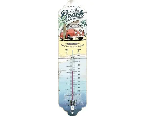 Thermometer VW Bulli - Beach 6,5x28 cm