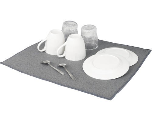 Abtropfmatte Wenko Miko Mikrofaser 47x40 cm grau