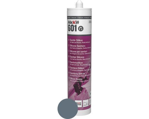 Akkit 601 Sanitär Silikon anthrazit 310 ml