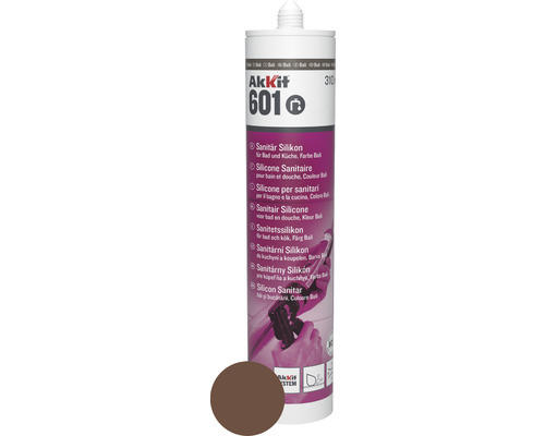 Akkit 601 Sanitär Silikon balibraun 310 ml