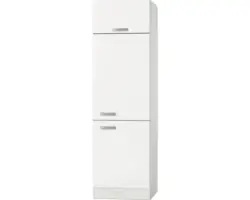 Kühlumbauschrank Optifit Oslo weiß 60x206,8x57,1 cm mit Drehtür