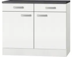 Unterschrank Optifit Oslo weiß 100x84,8x60 cm mit Drehtür