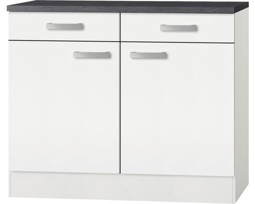 Unterschrank Optifit Oslo weiß 100x84,8x60 cm mit Drehtür