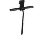 Hornbach Duschabzieher Reika Tone 28 cm mattschwarz pulverbeschichtet mit Halter