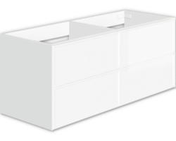 Waschbeckenunterschrank Allibert Finn 48x120x46 cm ohne Waschbecken weiß glnzend