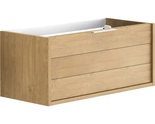 Waschbeckenunterschrank Allibert Sorento 47,2x120x46 cm ohne Waschbecken eiche hell