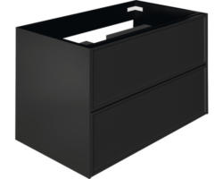 Waschbeckenunterschrank Allibert Finn 48x80x46 cm ohne Waschbecken schwarz matt