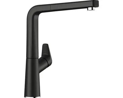 Küchenarmatur Blanco Avona-S 526170 mit Handbrause schwarz