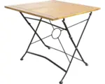 Hornbach Gartentisch Klapptisch Garden Place Cami 80 x 80 x 74 cm Akazie braun schwarz