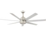 Hornbach Deckenventilator Azar Ø 152 cm 7 Flügel mit Fernbedienung silber