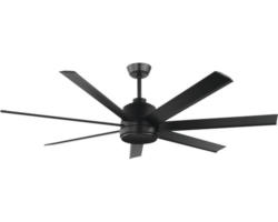 Deckenventilator Azar Ø 152 cm 7 Flügel mit Fernbedienung schwarz