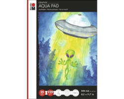 Marabu Aqua Pad GRAPHIX, DIN A4, 220g/m², 20 Blätter