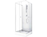 Hornbach Designdusche Aurlane White Wave 80x80x200 cm