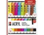 Hornbach Marabu Acrylfarben Set EFFECTS, 18 x 36ml