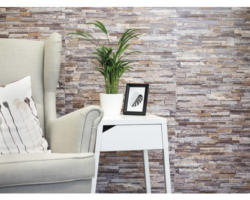 Wandbelag PVC Ceramics Stone wall sand 67,5 x 400 cm