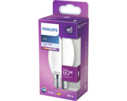 LED Lampe Philips E14/6,5W(60W) 806 lm 4000 K Kerzenform Neutralweiß Milchglas