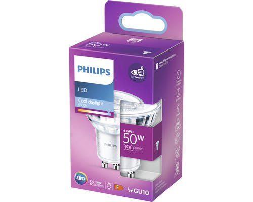 LED Lampe Philips GU10/4,6W(50W) 390 lm 6500 K Reflektorform Tageslichtweiß