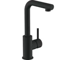 Waschtischarmatur Avital Soco mit Push-open-Ablaufventil 156827 schwarz matt