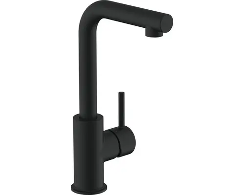 Waschtischarmatur Avital Soco mit Push-open-Ablaufventil 156827 schwarz matt