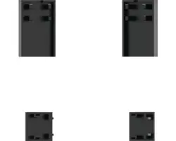 Abdeckkappen Basano schwarz für Romallo und Ballino