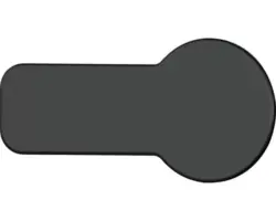 Abdeckung Hebesenk Scharnier basano schwarz