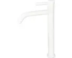 Hornbach Waschtischarmatur Differnz gebogen mit hohem Auslauf 30.414.16 weiß matt
