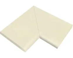Poolumrandung Beckenrandstein Bergerac Element 90° Ecke Champagne 49,5/49,5 x 31 x 3,2 cm