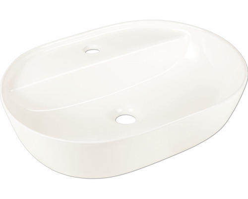 Aufsatzwaschbecken vaRila oval 51 cm weiß