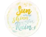 Hornbach Glasbild rund The Sun Shines Ø 50 cm