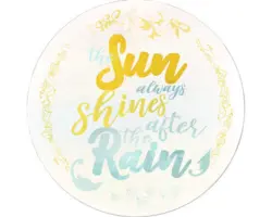 Glasbild rund The Sun Shines Ø 50 cm