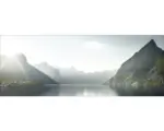 Hornbach Glasbild Bergsee I 30x80 cm