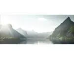 Hornbach Glasbild Bergsee I 50x125 cm