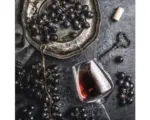 Hornbach Glasbild Wein und Trauben 50x50 cm