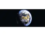 Hornbach Glasbild Earth From Space 50x125 cm