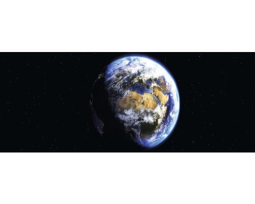 Glasbild Earth From Space 50x125 cm