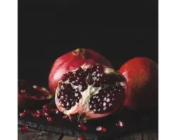 Glasbild Pomegranate 30x30 cm