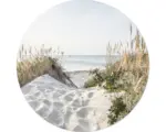 Hornbach Glasbild rund Sand dunes I Ø 50 cm